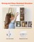 Wall-Mounted Bathroom Cabinet with 2 Doors & Adjustable Shelves